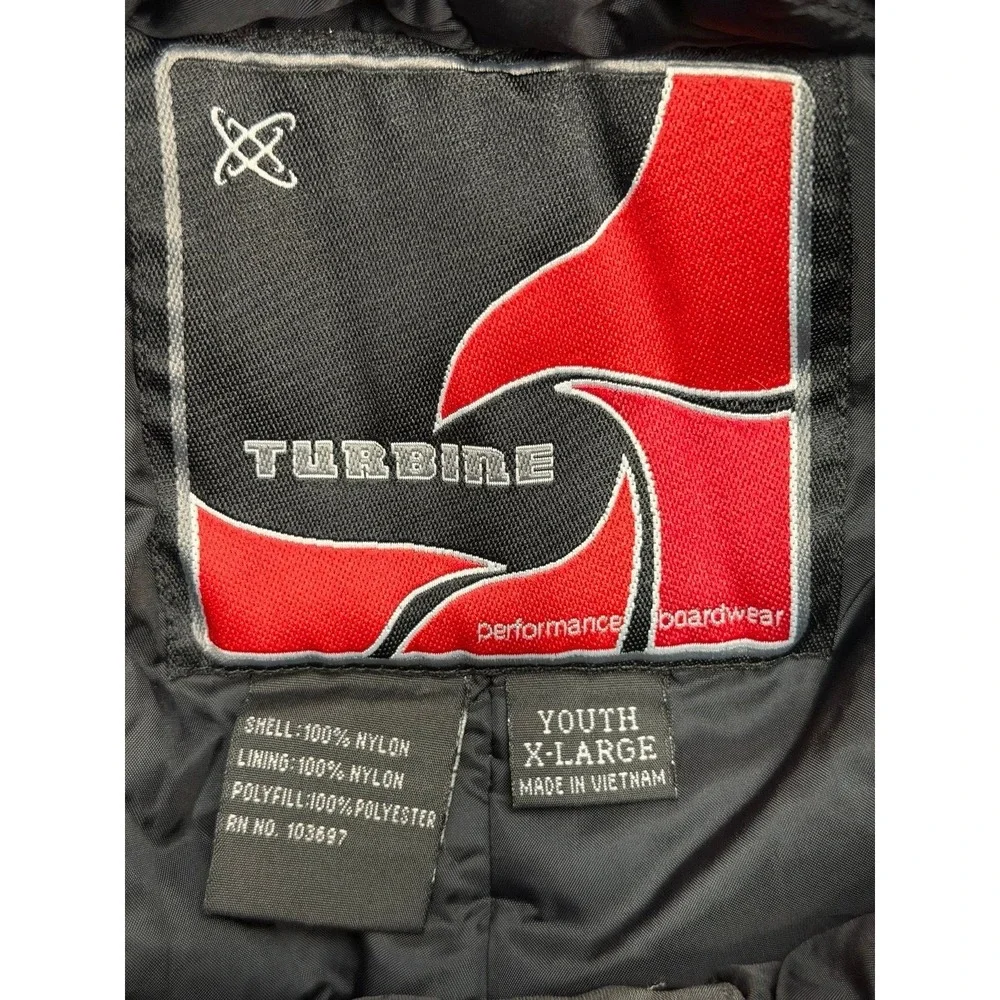 Turbine Youth XL Gray Insulated Snow Ski Cargo Pants Winter Waterproof‎